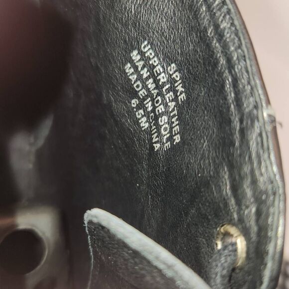 Jeffrey Campbell SPIKE Women's High Heel Booties Size 6.5 Black / Metal Spikes - Picture 11 of 12